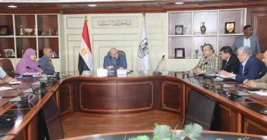 لقاء محافظ بني سويف لتقديم حلول فورية لمشاكل المواطنين الصحية والإنسانية