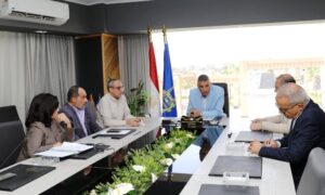 محافظ أسوان يُناقش سبل دعم مشروعات مياه الشرب بالمناطق الجبلية