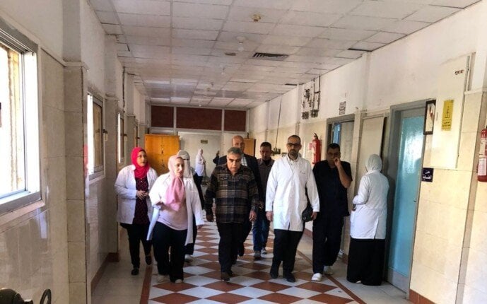 محافظ الدقهلية يتفقد أعمال تطوير مستشفى طلخا المركزى