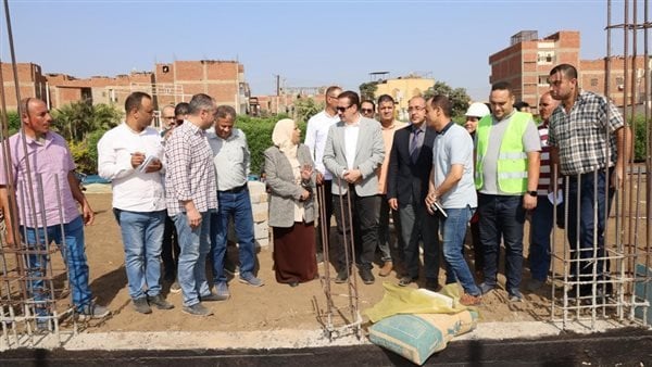 محافظ المنوفية يتفقد إنشاءات مدرسة بركة السبع الرسمية للغات الجديدة