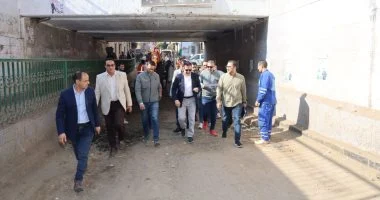 محافظ المنوفية يتابع تطوير نفق البساتين في حي غرب شبين الكوم