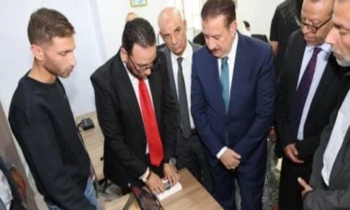 محافظ المنوفية يشهد فعاليات افتتاح المعمل الرقمى سطر برايل الالكتروني