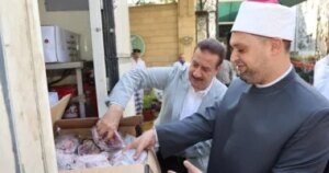 محافظ المنوفية يشهد استلام لحوم لتوزيعها على المحتاجين