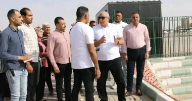 محافظ الوادي الجديد يزور المدينة الرياضية في مجمع المصالح الحكومية