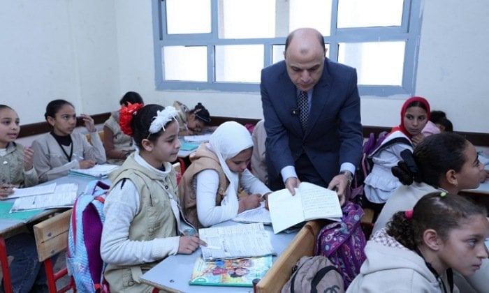 لتقليل كثافة الفصول.. محافظ كفرالشيخ يفتتح تطوير مدرسة الشباسية الابتدائية بتكلفة 6 ملايين