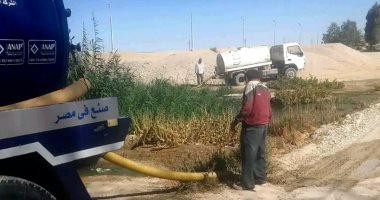 مركز الفرافرة: إزالة مياه الصرف وصيانة خط عمر بن الخطاب