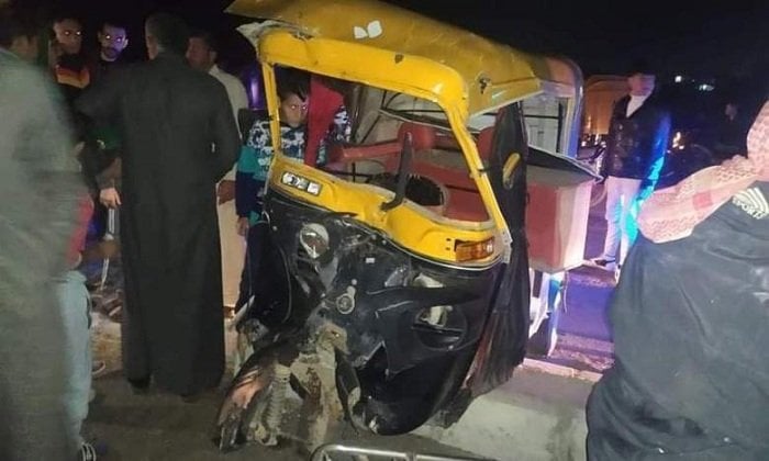 مصرع شاب وإصابة آخر في حادث تصادم توكتوك في المنوفية