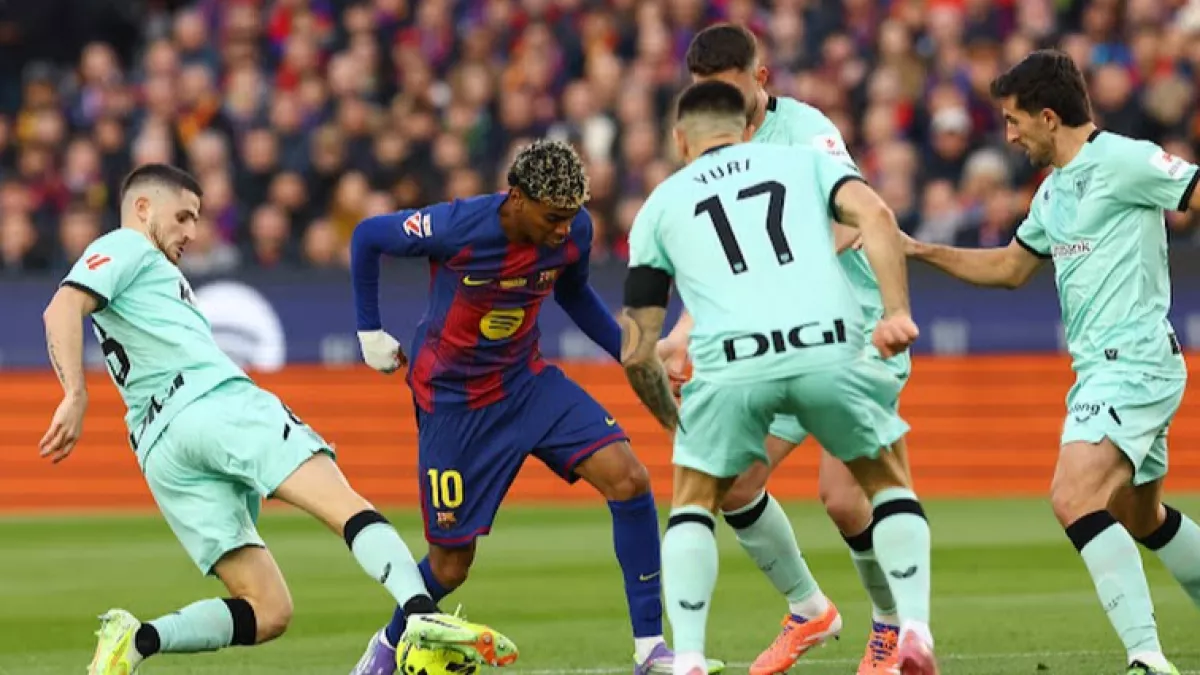 ملخص مثير لفوز برشلونة الكبير على بيلباو برباعية في كامب نو