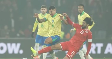 التعادل يحسم موقعة البرازيل ضد تونس فى غياب الجزيرى وبن رمضان