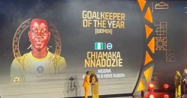 حفل جوائز الكاف.. النيجيرية تشياماكا نادوزي أفضل حارسة فى أفريقيا 2025