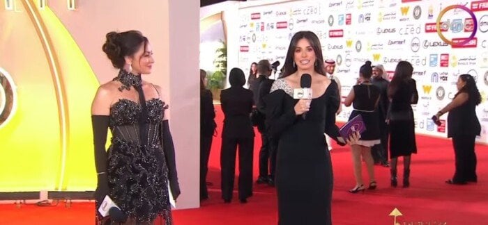 بفستان شفاف مزين بتطريزات لامعة.. نرمين الفقي بإطلالة جريئة في افتتاح مهرجان القاهرة السينمائي