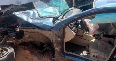 وفاة شخصين وإصابة أربعة في حادث تصادم في المنيا