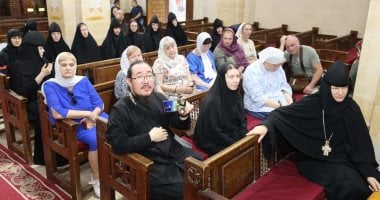 وفد سياحي روسي ينبهر بمسار العائلة وكنيسة العذراء مريم بسخا